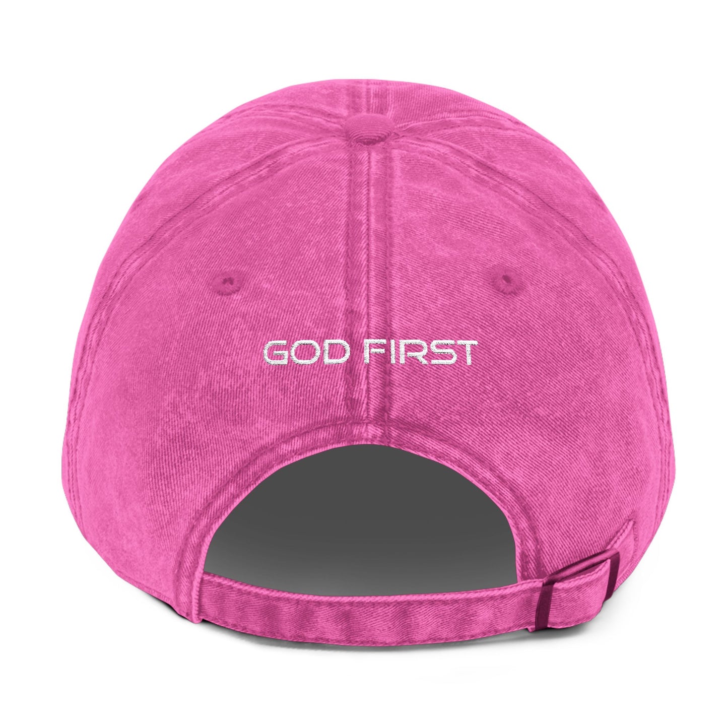 Women's Embroidery God First Cap