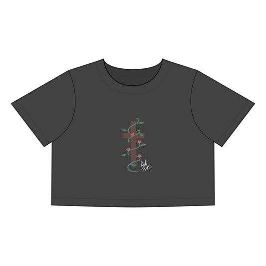 Women's Heavy Faded Crop Tee