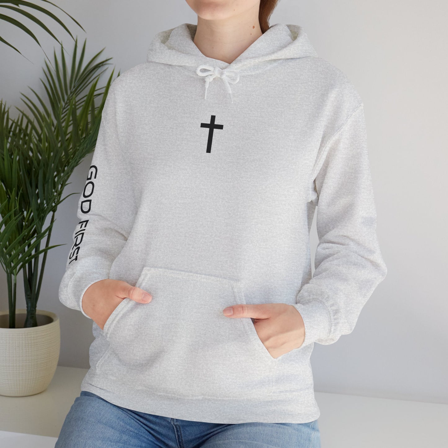 God First Cross Unisex Heavy Hoodie