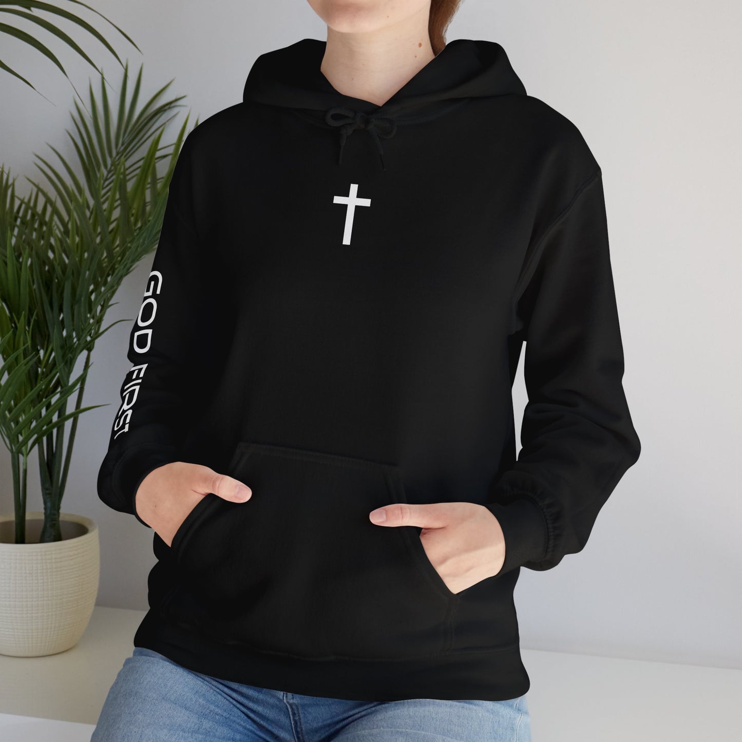 God First Cross Unisex Heavy Hoodie
