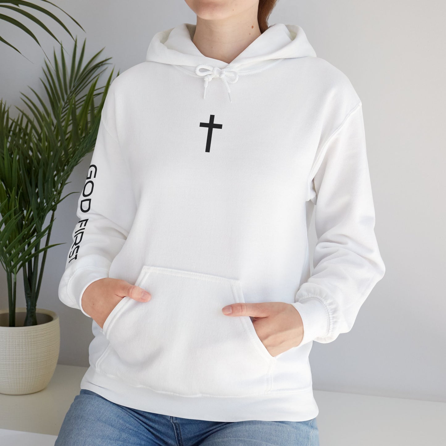 God First Cross Unisex Heavy Hoodie